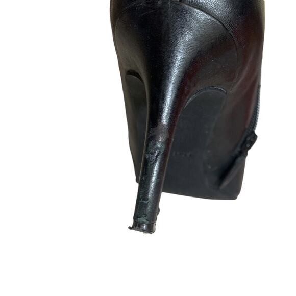 Cole Haan Women's Ankle Bootie Black Leather Booties Size 38 7.5 Pumps Heels - Picture 10 of 10